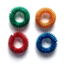 Hot Sale 4Pcs 1 Set Colorful Fingers Toes Massage Ring Acupuncture Ring Health Care Body Massage