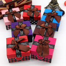 Bowknot Square Watch Gift Box for watch Case With Pillow Bracelet Bangle Jewelry Wristwatch Package Watches Packing Boxes