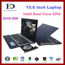 15 6 Notebook Laptop with Intel Atom N2600 Dual Core CPU 2GB RAM 500GB HDD DVD
