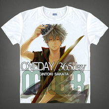 Gintama T-shirts kawaii Japanese Anime t-shirt Manga Shirt Cute Cartoon Silver Soul Gin Tama Cosplay shirts 40244441291 tee 359