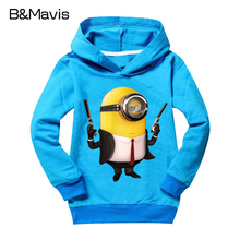 Brand Cartoon Anime Children Hoodies Despicable Me Kids Jackets & Boys Coat Minions Girls Clothes Child Clothing 2016 Hot