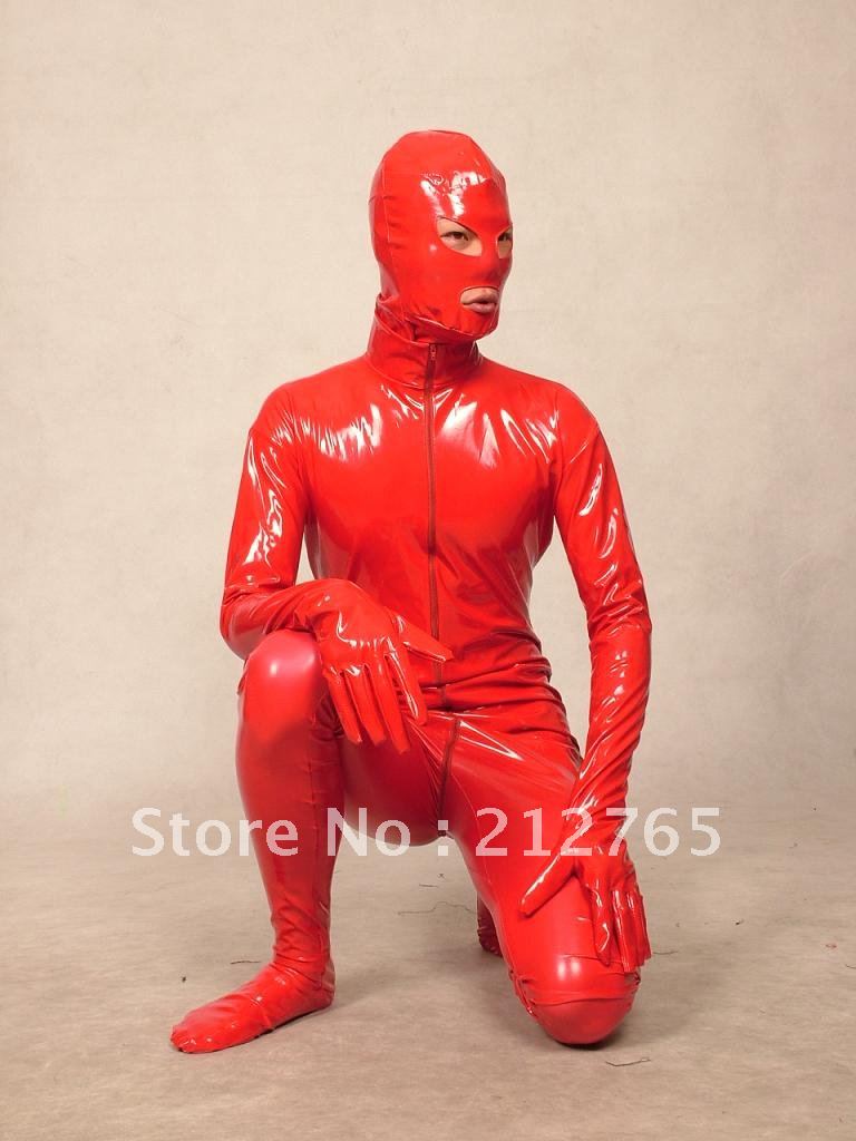 Red Latex Suit 14