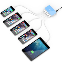 5 Port Micro USB Desktop Charger 38W Smart Super Charger For Ipad ASUS Tablet