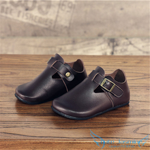 Toddler Soft Genuine Leather Children Casual Shoes 2016 Autumn New Style Kids Unisex Boys Girls Leather Shoes for Party&Wedding