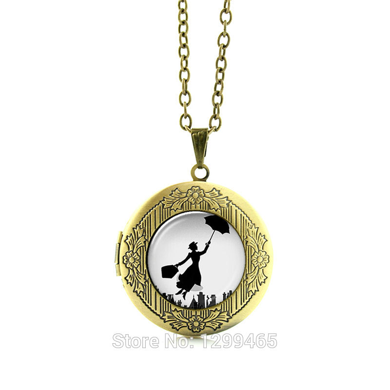 716 R0038 fashion Mary Poppins pendant, Mary Poppins necklace,figure pendant ,Mary collar necklace art picture glass dome necklace jewelry-