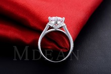 S925 Luxury Simulate Diamond jewelry white gold filled Ring Engagement Bague Femme vintage rings for women
