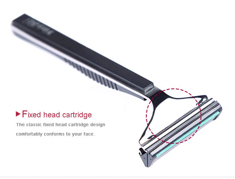 2018 Wholesale Shaving Razor Blade Set Cartridge Handle For Men Fixed