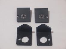 DIY Reprap Prusa i3 rework 3D printer parts aluminum metal black color Z-AXIS BOTTOM LEFT/RIGHT +TOP LEFT/RIGHT kit/set for 8mm
