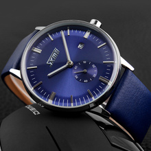 SKMEI 9083 Luxury Brand Watches Male fashion casual quartz watch Classic genuine Leather Strap men wristwatch Relogio Masculino