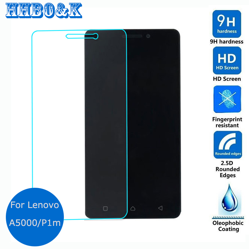 For Lenovo A5000 Tempered glass Screen Protector 9h 0.26mm 9h Safety Protective Glass Film on A 5000 Dual Slim