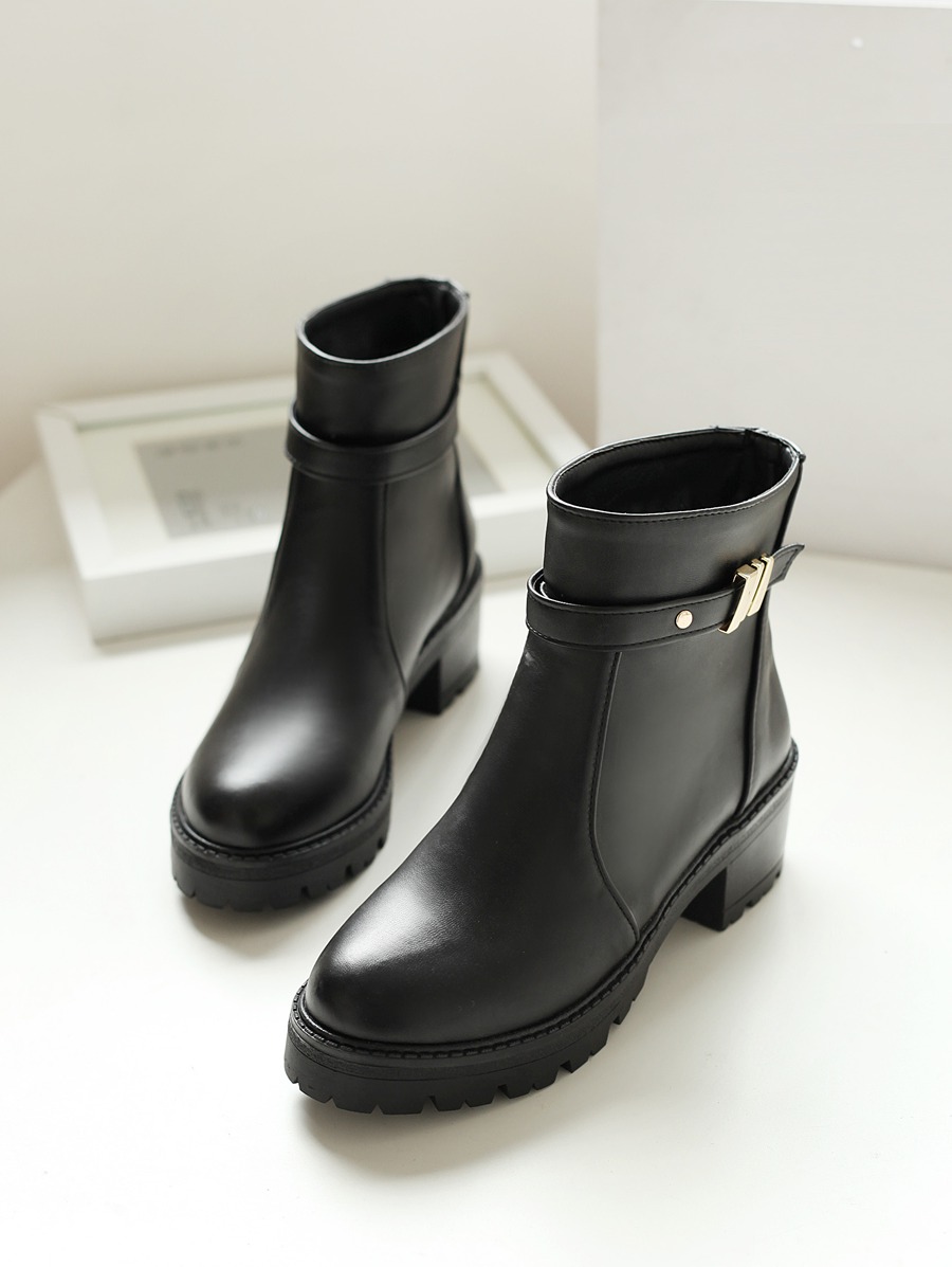 Ankle Low Heel Boots - Yu Boots