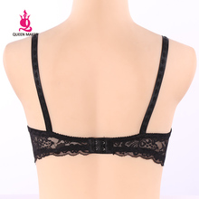 QueenMaker Lady Ultrathin sexy Lace Bra Underwire 3 4 Cup Brassiere women Underwear 34 36 38