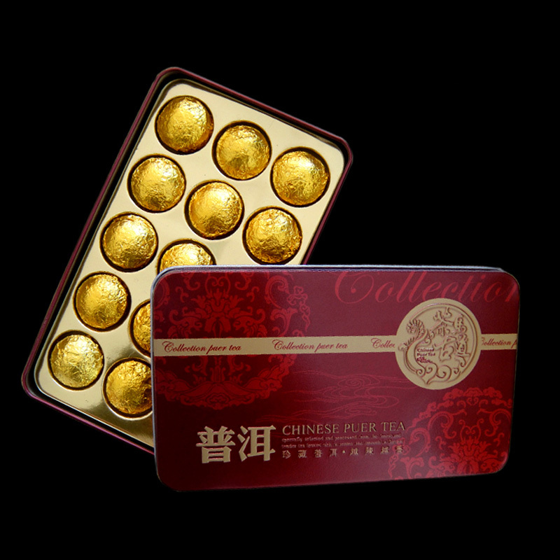 Hot Sale Puer Old trunk compartment Puerh Tea Chinese Mini Yunnan Puer Tea Gift Tin box