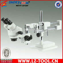 Envío gratis! 7x-45x doble brazo soporte Zoom estéreo microscopio Binocular