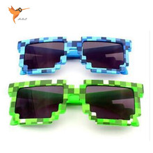 Minecraft Sun Glasses 6-15 Y Kids Sunglasses Creeper Glasses Novelty Mosaic Goggles Fashion Men Women Boys Girls Pixel Eyewares
