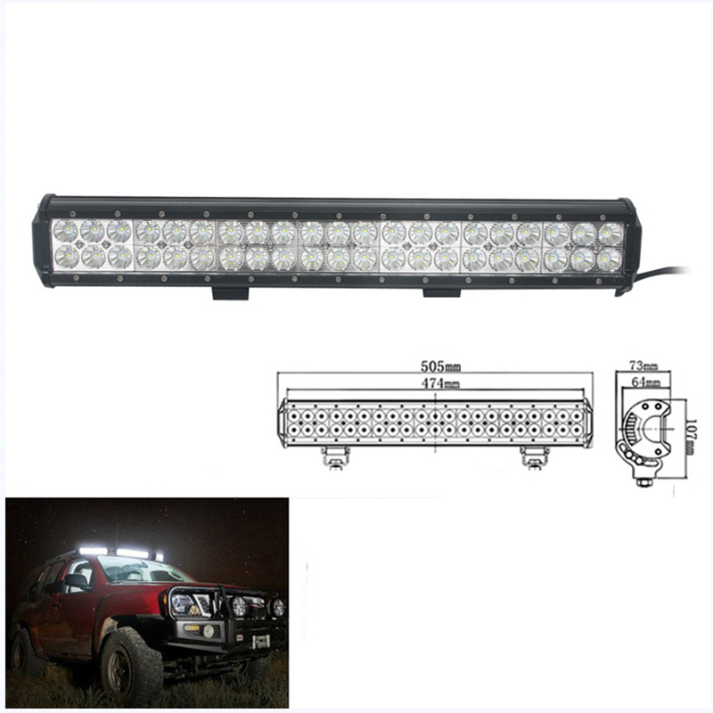 22inch 126W CREE LED Work Light Bar SPOT/ FLOOD/ COMBO Beam Driving Light  Woking lamp  Fog light for Trucks Tractor  Offroad