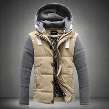 5XL-M Plus Size Hooded Winter Jacket Men Fashion Outdoor Warm Padded Mens Coats Hot Sale Quality Cotton Mens Parka Jacket Retail