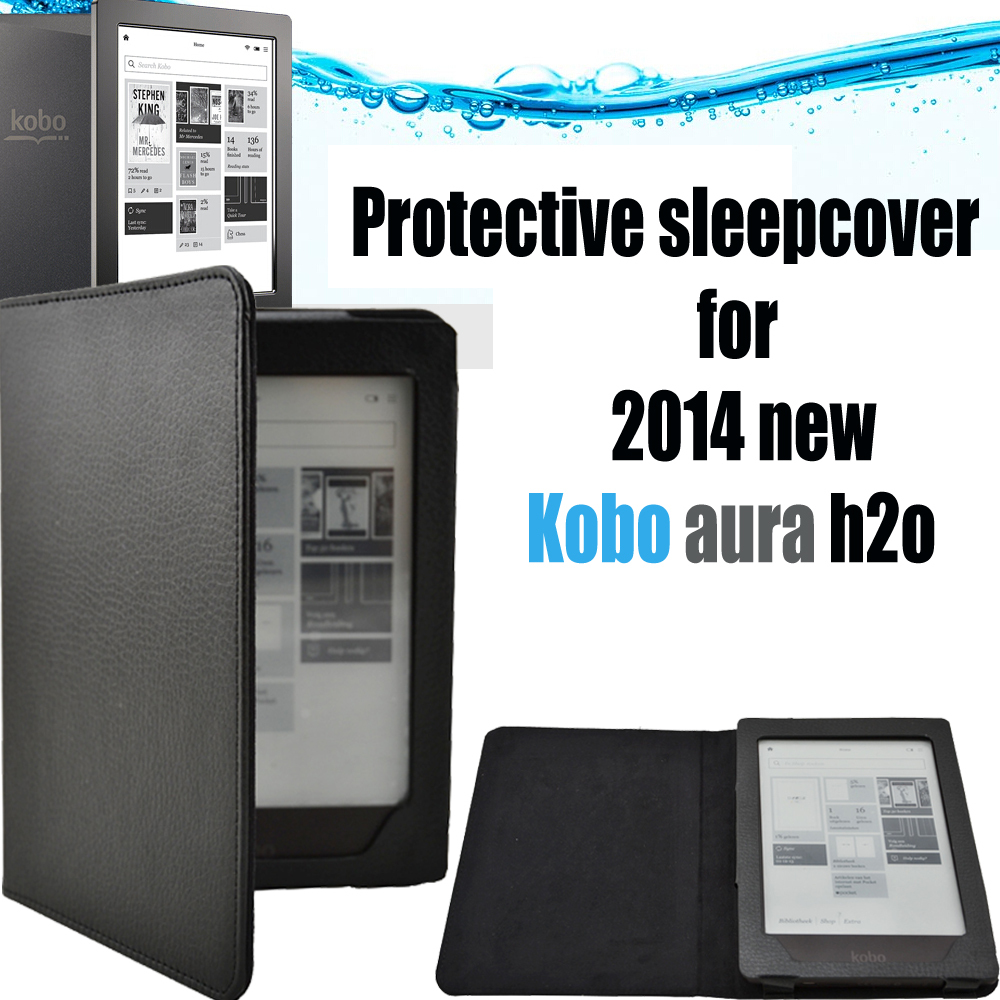 for kobo aura h2o 2014 new kobo sleepcover protective case for 6.8''  ereader,will also fit kob aura hd 6.8''