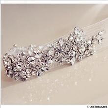 Headbands Ornament 2014 New Style Full Acrylic Crystal Tiara Flower Wedding Hairpins Bridal Hair Combs Retail