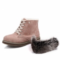 ENMAYER New Genuine Leather Boots Cowhide Women's Ankle Boots