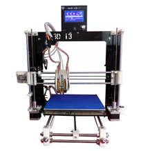 Reprap Prusa i3 Dual Extruder Double Heads Two-color DIY 3d printer kit with heatbed
