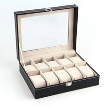 PU Leather 10 Slots Wrist Watch Display Box Storage Holder Organizer Case Hot Selling New