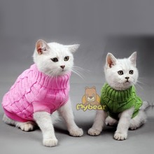 NEW Spagetti Color Warm Autumn Winter Dog Cat Sweater Pet Jumper Cat Clothes For Small Cat Dog Pets