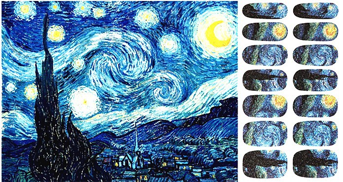 Van Goghi "Starry Night" küünekleepsud