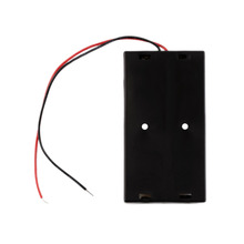 Battery Storage Case Plastic for 2 x 18650 Box Holder Black With Wire Lead hot new