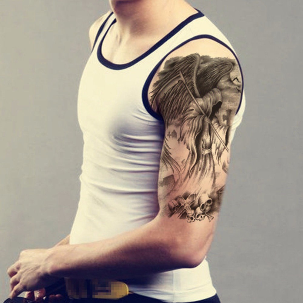 15 21cm waterproof tattoo sticker cool fashion skull 15 21cm waterproof tattoo sticker cool fashion skull