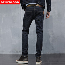 Mens Stretched Cotton Denim Slim Straigh Pants Biker Jeans Male Fashion Denim Cargo Pants Classic Jeans Casual Pants 28-38 8602