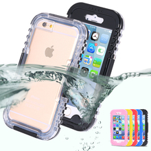4S 5S Waterproof Case!! Swimming Diving Cover Pouch for iPhone 4 4S 5 5S Clear Transparent Phone Shell Summer Accessories