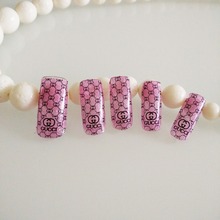 new fashion stylish classical Nail Art sticker nail decal beauty glitter full cover nail wraps free