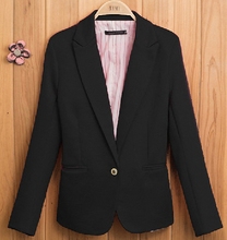 Spring Autumn Fashion Women Jacket Feminino Leisure Jacket Lapel Coat Candy Color Single Button Suit Foldable Shawl Cardigan