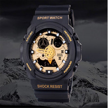 Nueva Suntar moda pantalla dual relojes deportivos multifuncionales tabla estudiante lámina impermeable