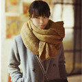 Autumn Winter Ladies Thick Warm Knitted Couples Scarf Collar Motley Mixed Color