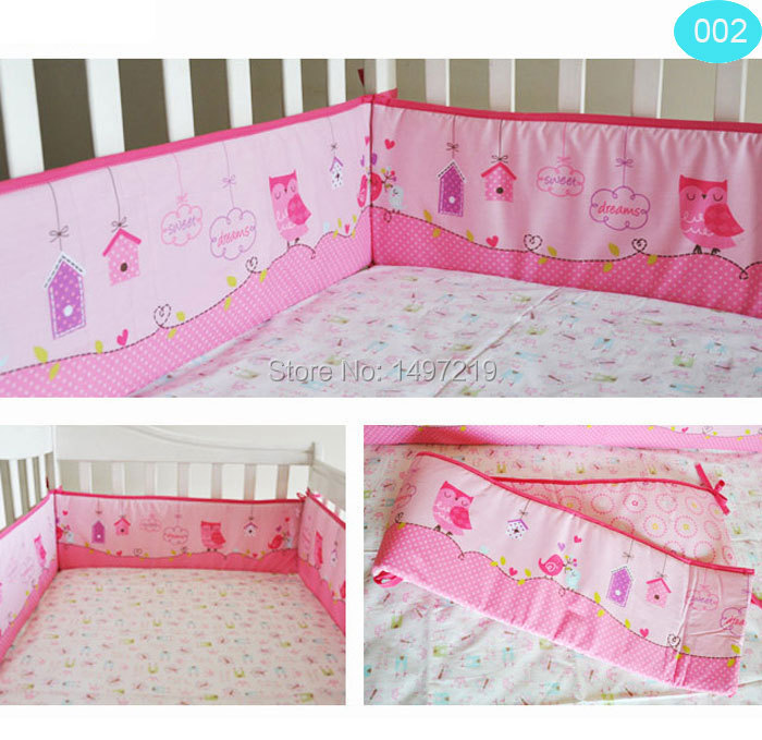 PH170 pink cot bumpers (3)