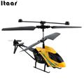 Yellow Shatter Resistant Radio Remote Control Aircraft 2 5CH I R Quadcopter RC Helicopter Kids Gifts