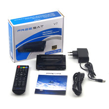 DVB S2 Satellite TV Receiver Freesat V7 hd hot sale support cccam newcam powervu biss 3G via network