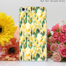 1304Q Des Integrated Tartan Pattern Hard Transparent Case Cover for Huawei P6 P7 P8 Lite Honor 6 7 G7 4C 4X