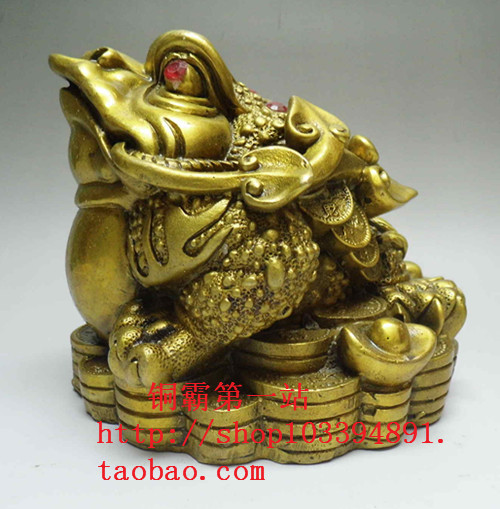 Здесь можно купить  Open light copper golden toad back wishful ornaments Lucky toad Bufo toad three-legged bronze ornaments furnishings Xianbao  Обувь