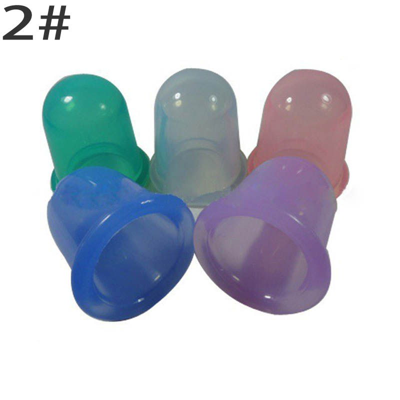 2Pcs Lot Health care small body cups anti cellulite vacuum silicone massage cupping cups
