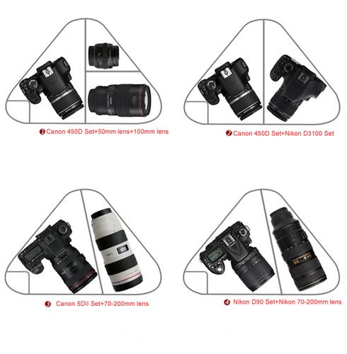 Caden K1 Waterproof Messenger Shoulder Camera Bag Video Portable diagonal Triangle Carry Case Black