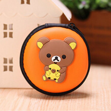 Headphone Coin Purse Printing Bag Change Coin Purse For Girl Anime Retro Sillcon Coin Purse Bag