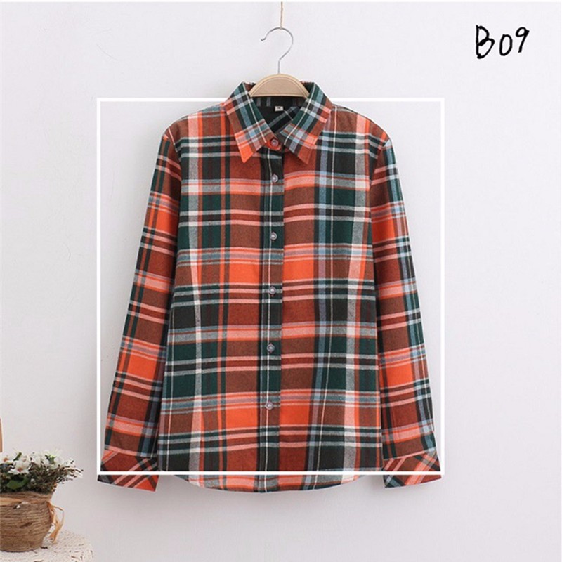 checked blouse 14