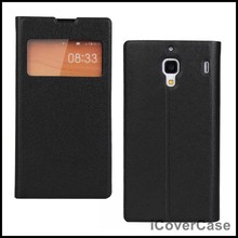 S View Side Flip Smart Cover Leather Case for Xiaomi Redmi Hongmi