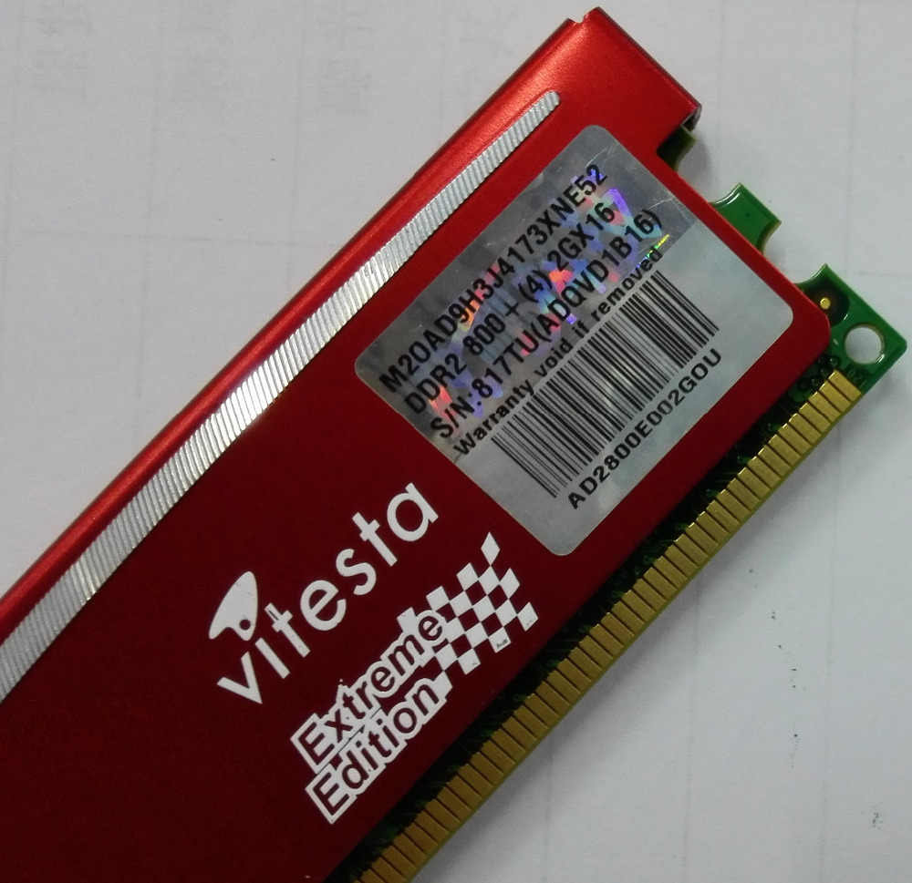 Adata   1  / 2  / 4  / 8   DDR2 800 + 315 /   RAM / PC2-6400 / CL = 4 - 4 - 4 - 12 / 1. 9 - 2.1 v
