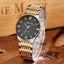 2015 quartz watch golden clock stainless steel luxury new designer analog relogios business gs-t0014