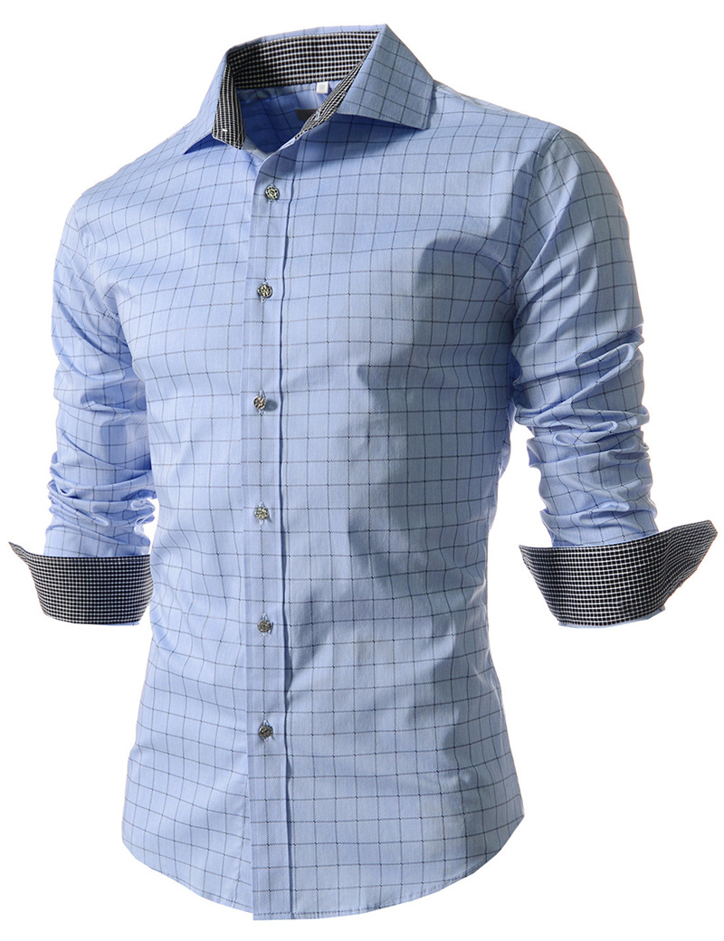 Camisa Masculina Slim Fashion font b Men b font font b Shirt b font 2016 New