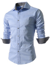 Camisa Masculina Slim Fashion font b Men b font font b Shirt b font 2016 New